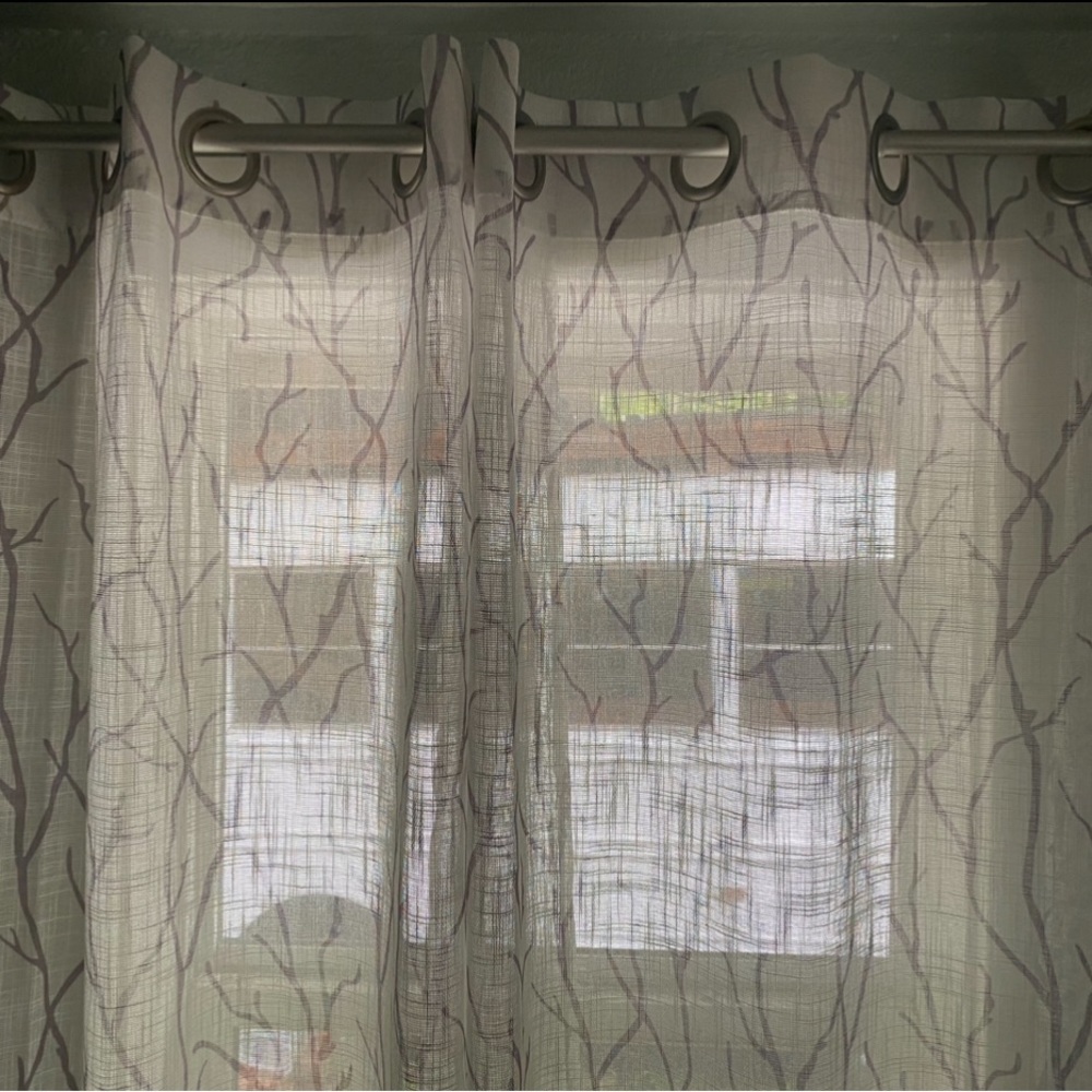 SOLD ON FB - Semi-Sheer Curtains - Set of 4